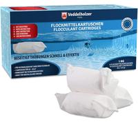 1 kg Floculant Pool Cartouches 8 x 125g pour systèmes de Filtration Sable & Verre. Floculant pour Piscine nettoyant,Entretien de Piscine,Accessoires de Piscine pour Une Eau Claire.