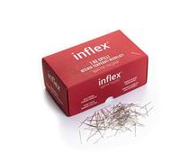1 kg (Poids Net) Épingles Inflex en Acier trempé nickelé N°5 - Boîte en Carton - Fabriqué en Italie