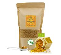 1 kg - Pollen BIO d’Espagne 100% naturel. Pollen d’abeille libre de résidus. Le pollen: une source de protéines, d’acides aminés, de lipides, de vitamines et de minéraux.