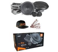1 kit 2 voies HERTZ PRO MILLE MPK130.3 13 cm 5"" 100 watt rms et 200 watt max 4 ohm 91 db + cap et 3 stickers offerts, kit par