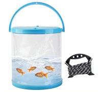 1 kit attrape-bestioles pour enfants, aquarium de plage portable avec filet rétractable, vue à 360 °, boîte d'observation transparente pour insectes, poissons et exploration de la nature, cadeau d'été