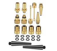 1 kit d'adaptateur de valve de vélo - Convertisseur de buse pour vélo et pompe à billes - Accessoires durables avec boîte de rangement pour un rangement facile