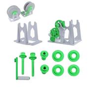 1 Kit De Bobines De Filament Pré-assemblées À Enroulement Manuel, Bobinage Efficace, Pour Bobines D'impression 3D De 1 Kg ; Installation Rapide Et Gain De Temps D'impression.,White-green