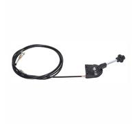 1 kit de câble d'accélérateur, 3,5 m, câble d'accélérateur de contrôle manuel robuste pour pelleteuse, tracteur, tondeuse à gazon et machines (noir)