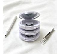 1 kit de cils magnétiques réutilisables sans colle pour maquillage quotidien européen et américain