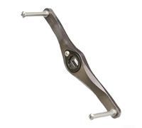 1 kit de mise à niveau de moulinet de pêche en aluminium avec plusieurs options de taille, pour des applications mécaniques durables (105 mm, noir foncé)