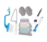 1 kit de nettoyage pour rainure de fenêtre - Exfoliant - Pour nourriture, douche, cuisine, carrelage, seuil, fentes de voiture, salle de bain et bidons