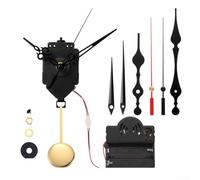 1 kit de remplacement de mécanisme d'horloge silencieux, fonctionne avec des piles pour les horloges à faire soi-même ou pour réparer et remplacer les horloges murales cassées pour point de croix