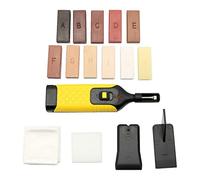 1 kit de réparation de sol stratifié 11 blocs de cire de couleur pour la réparation des sols endommagés et plans de travail de cuisine