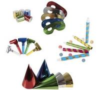 1 Kit festif métallique cotillons pour 5 personnes REF/22403 - ptit clown multicolore G
