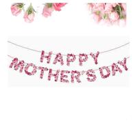 1 Kit Fetes des Meres Guirlande Decoration,Fête Day Fete Stickers Bannier Décorations,Maman Bonne Fleurie Mere Bannière Décoration,Bibliothèque Festif éLément Suspendu Ornements pour Salle