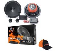 1 kit HERTZ DIECI DSK165.3 système 2 voies 6.5"" 16.5 cm 80 watt rms 160 watt max woofer tweeter crossover + cap + 3 stick , la