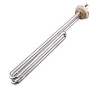 1 kW 2 kW 3 kW 4 kW 5 kW 1 "BSP U-Type AC Élément chauffant électrique pliable 220V à bride en laiton Chauffe-eau submersible (Argent,5kw 325mm)