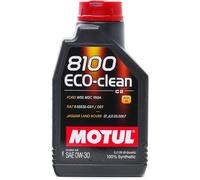Motul Huile moteur 8100 Eco-Clean 0W30 100% synthétique ACEA C2 API SN 1 L