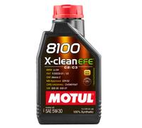 1 L Motul 8100 X-Clean EFE 5W30 Huile Moteur 100% Synthétique Acea C2/3 Fuel Eco