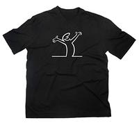 #1 La Linea Lui Cartoon Fun T-shirt culte Noir Taille M, Noir , M