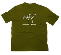 #1 La Linea Lui Cartoon Fun T-shirt culte XXL, olive