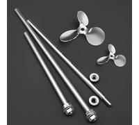 1 lame de mélange à trois lames et tige d'agitation en acier inoxydable 304 - Diamètre de 40 mm à 120 mm, longueur de 200 mm à 500 mm(Blade 60mm)