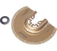 1 Lame De Scie Segmentée ""Pro"", Concrétion De Carbure De Tungstène, Ø De Coupe 85 Mm + 1 Bague D'adaptation Pour Bosch Pms 250 Ces Argent