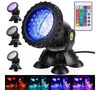 1 lampe LED RGB aquarium immergée lampe piscine jardin éclairage étang spotlight