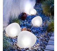 1 lampe solaire en forme de galet, éclairage de jardin étanche, éclairage de paysage en galet pour l'extérieur, parfait pour une utilisation intérieure et extérieure, terrasses, allées de jardin, pisc