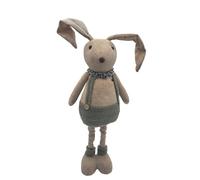 1 Lapin de Pâques Avec Teleskopbeine Lièvre Décoratif le Figure Tissu Bunny