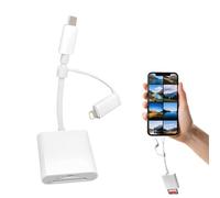 1 lecteur de carte SD pour téléphone, lecture rapide des cartes SD haute capacité, lecteur de carte mémoire 2 en 1 pour téléphone, Plug and Play, aucun pilote requis, adaptateur de carte SD pour