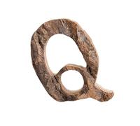 1 lettre anglaise en bois pour décoration d'intérieur, bar, fête, décoration de maison vintage (Q)