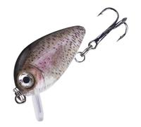 1 leurre de pêche au Bar, Petit leurre Flottant en Plastique Dur, Fait à la Main, 2,8 cm/4 cm/4,5 cm, Vente en Gros, Artificiel, Mini crankbait, wobblers(CC28F-2)