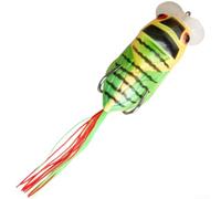 1 leurre imitation grenouille de type cigale de surface 65 mm de longueur 12,6 g pour la chasse en surface (B)