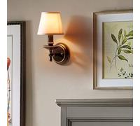 1 Light European Creative Metal Wall Restaurant Classic Classic E14 Pattura for Lampagno Della Multura Vittoria Wall Sconce Sconce Retro Balcony Della Langere Decorative/Linen White