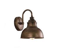 1-Light Retro Outdoor Wall Sconce Lantern Dusk To Dawn Wall Lamp Ip65 Waterproof Exterior Light Fixtures Wall Mount in Black Finish Balcony Aisle Garden Villa Exterior Wall Light/Yellow Bronze