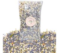 1 litre Confettis de Mariage Fleurs séchées Lavande Jasmin - Pétales Naturels Biodégradables | Décoration de Fêtes, Table Bohème Champêtre Petales à jeter | France (Lavande Blanc)