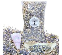1 Litre Confettis de Mariage Fleurs séchées naturelles Biodegradable Bleu Blanc Lavande Jasmin Multicolore Décoration Mariage Table, Bohème Champêtre Confettis à Lancer France (Bleu, blanc)