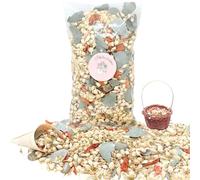 1 Litre Confettis Mariage Blanc orange vert sauge Fleurs séchées