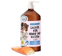 1 litre d'huile de saumon pour animaux, huile de saumon pour chiens et chats, huile de poisson pour chien, produit naturel