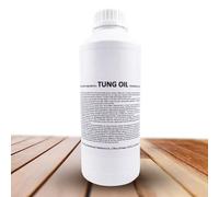 1 litre Huile de tung 100% pure | Entretien naturel du bois intérieur et extérieur | Il n'altère pas la couleur en laissant une couche imperméable très résistante. - Snadi