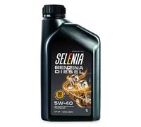 Selenia Huile moteur 5W40 synthétique – Essence et Diesel, API SP, ACEA A3/B4 – 12 L