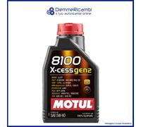 1 Litre Huile Motul 8100 5W40 X-Cess - A3/B4 - LL01 - VW 502.00 - 505.00 - 229.5