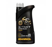 1 Litre MANNOL 4-TAKT Premium 20W-40 7209 Huile Moteur API SN JASO MA2