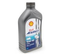 1 Litre Original Shell Advance 4T Ultra 10W40 4-Takt L'Huile De Moteur Moto