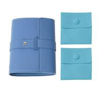 1 Livre De Rangement De Bijoux Et 2 Sacs En Velours, Sacs À Bijoux En Cuir Pu, Sacs À Bijoux Portables, Accessoires De Rangement De Bijoux
