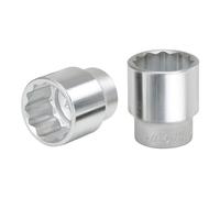 1" Llave de vaso de 12 cantos, corta, 2.5/8"