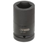 1" Llave de vaso de impacto hexagonal, larga, 22 mm