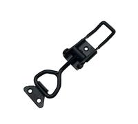 1 loquet à bascule en métal en acier - Grand moraillon pour fumoir, couvercle, coffre, porte facile à utiliser