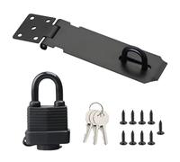 1 loquet de porte de 5 pouces en acier inoxydable, serrure de porte de jardin avec clé et vis, verrou de porte, verrou de porte, serrure de porte de garage, serrure de chambre à coucher, étanche à