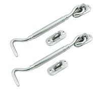 1 loquet de porte de grange en acier inoxydable durable - Loquet coulissant for portail offrant sécurité et confidentialité accrues(Silvery,8in)