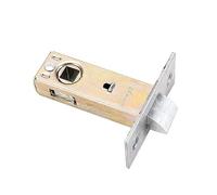 1 loquet de porte invisible en acier inoxydable pour une utilisation avec poignées de porte à levier, plat, 45 mm