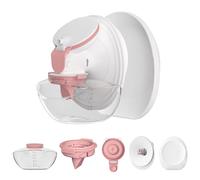 1 lot complet de pièces de rechange M9 pour sein pour flux mobile Momcozy amélioré | M9 amélioré, incluant bride de 21 mm, valve rouge, diaphragme, biberon de stockage avec lèvre rouge, pièces non