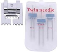 1 Lot D'aiguilles Doubles Extensibles Pour Machine À Coudre Brother,Janome,Singer,Machine À Coudre Domestique,Machine À Coudre